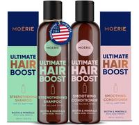 Moerie Mineral Shampoo & Conditioner Set - For Longer, Thicker, Fuller Hair Growth - Vegan, Paraben Free Products - All Types - Reverse Loss - 2 x 250ml