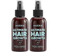 Moérie Ultimate Hair Boost Spray Conçu pour renforcer les cheveux et restaurer la santé du cuir chevelu Sérum cheveux 100% naturel enrichi de plus de 100 minéraux, vitamines et acides aminés-Lot de 2