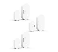MOES Capteur de Porte et de Fenêtre Intelligent, Nécessite ZigBee Tuya Gateway, Détecteur lumière sans Fil pour Système d'alarme et Maison, Compatible avec Smart Life/MOES/Tuya, 3PCS