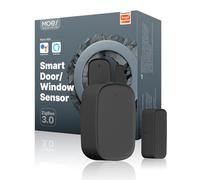 MOES Capteur de Porte et de Fenêtre Intelligent, Nécessite ZigBee Tuya Gateway, Détecteur sans Fil pour Système d'alarme et Maison, Compatible avec Smart Life/MOES/Tuya, 1PCS