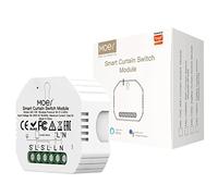 MOES Interrupteur Module Volet Roulant Connecté,Commutateur Rideau Stores WiFi, Compatible avec Alexa Google Home Smart Life Tuya pour Commande Vocale, Intelligent Relais Domotique