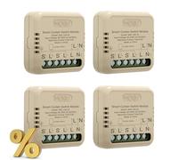 MOES Interrupteur Module Volet Roulant Connecté WiFi, 4 Pcs