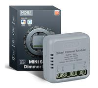 MOES Mini Module Variateur LED ZigBee Encastré | Interrupteur à variateur intelligent 1 Gang, nécessite un Hub MOES ZigBee, compatible Alexa/Google