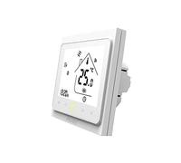 MOES Smart Thermostat WiFi Contrôleur de température, Tuya Smart Life APP Télécommande pour Le Chauffage électrique Compatible avec Alexa 16A, Seul Le réseau 2.4GHz, Fil Neutre requis, Blanc