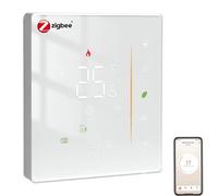 MOES Smart Thermostat Zigbee Chauffage par le sol électrique,Thermostat d'ambiance programmable numériquement Compatible avec Alexa/Google Home Contrôle de la voix,Smart Life/Tuya App(MOES Hub Requis)
