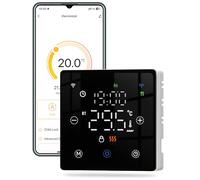MOES Thermostat ZIGBEE à Chauffage à Batterie Caldera, Thermostat Programmable Contrôle Vocal, Convient aux chaudières à gaz à 2 Ligne, Compatible avec Google Assistant/Alexa/Tuya/Smart Life