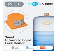 MOES Tuya WiFi/Zigbee capteur de niveau de liquide ultrasonique intelligent moniteur de réservoir d'eau avec Notification d'alarme en temps réel APP télécommande WIiFi Detector EU