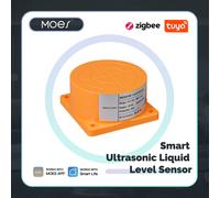 MOES Tuya WiFi/ZigBee capteur de niveau d'eau intelligent avec alerte d'alarme APP, moniteur de réservoir à ultrasons, détecteur à distance Détecteur Zigbee UE