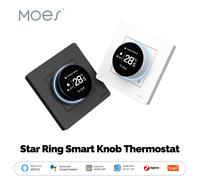MOES Tuya ZigBee bouton intelligent Thermostat série Star Ring régulateur de température chaudière à eau chauffage électrique avec Alexa Google Gas boiler WH