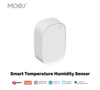 MOES Tuya Zigbee capteur intelligent de température et d'humidité hygromètre intérieur surveillance par application fonctionne avec Alexa Google Home alimenté par batterie ZSS-S01-TH-C-MS