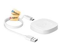 MOES Tuya ZigBee et BLE Passerelle Intelligente sans Fil Multi-Mode, Hub Intelligent sans Fil Compatible avec Smart Life pour Maison Connectée, Contrôle Vocal Via Alexa Google Home