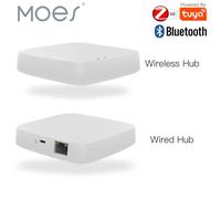 MOES Tuya ZigBee passerelle sans fil Hub filaire multi-mode pont Bluetooth télécommande maille vie intelligente APP Alexa Google Home Zigbee Wireless Hub
