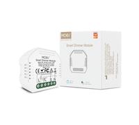 MOES Variateur de Lumiere Sans fil WiFi Intelligent DIY Alexa 2, MiNi Taille,Commutateur Relais Connecté Smart Life Tuya Contrôle à Distance, Compatible avec Google Home Alexa, 1 Gang