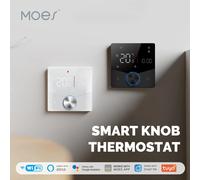 MOES WiFi bouton de chauffage intelligent Thermostat LCD écran tactile régulateur de température pour chaudière à gaz d'eau chauffage électrique WHT-009-GB-BK-EN