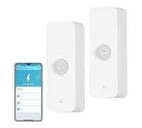 MOES WiFi Capteur de Mouvement Intelligent, 2 Pcs | Sans fil, détecteur pour sécurité domestique, pas de hub, compatible Smart Life/Tuya/Alexa