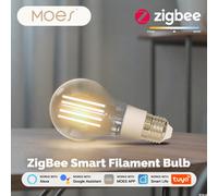 MOES ZigBee - ampoule à Filament intelligente, illumine votre maison facilement avec la scène E27, économie d'énergie, lumière personnalisée par temps, 7W, contrôle par application Tuya