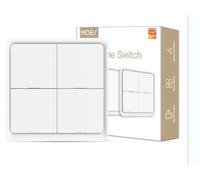 MOES 4 Gang ZigBee Wireless 12 Scene Button Switch Smart Home Automation Scene Switch, utilisé pour les appareils intelligents Tuya, Besoin de Tuya ZigBee HUB, batterie gratuite, blanc