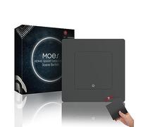 MOES ZigBee Commutateur de Scène Intelligent sans fil, Interrupteur avec Conception Nécessite ZigBee Passerelle Compatible Alexa/Google Home, 1 Gang