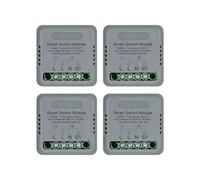 MOES Zigbee Interrupteur d'éclairage encastré, mini module de relais intelligent (nécessite conducteur neutre et passerelle MOES Zigbee), compatible avec Tuya, Alexa et Google Home 1 voies