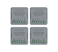 MOES Zigbee Interrupteur d'éclairage encastré, mini module de relais intelligent (nécessite conducteur neutre et passerelle MOES Zigbee), compatible avec Tuya, Alexa et Google Home 2 Voies