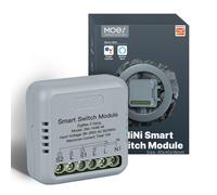 MOES Zigbee Interrupteur d'éclairage encastré, mini module de relais intelligent (nécessite conducteur neutre et passerelle MOES Zigbee), compatible avec l'application Tuya, Alexa et Google