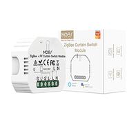 MOES ZigBee RF433 Module de commutateur de rideau intelligent pour moteur de volet roulant électrique motorisé, Tuya ZigBee Hub erforderlich, compatible avec Alexa Echo Google