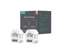MoesGo WIFI Interrupteur de Lumière Intelligent Module pour Habitat Intelligent Tuya App Alexa Google Home 1 voie Ensemble de 2