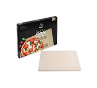 MOESTA-BBQ 19217 Pierre à Pizza rectangulaire 45 x 35 cm Cordiérite Pierre Naturelle - Pizza Italienne du Barbecue - Passe au Four