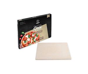 MOESTA-BBQ 19217 Pierre à Pizza rectangulaire 45 x 35 cm Cordiérite Pierre Naturelle - Pizza Italienne du Barbecue - Passe au Four