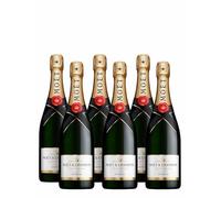 Moët & Chandon Brut Impérial Champagne 75cl 12,5% caisse 6x | Champagne AOC Brut 12,5%. Profil frais et notes d'agrumes. À déguster à l'apéritif ou pour accompagner un repas.