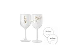 Moët & Chandon Ice Imperial Flûtes à champagne en acrylique 450 ml avec soucoupe