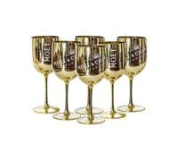 Moët & Chandon Ice Impérial Verre à champagne et prosecco en acrylique avec un ensemble de sous-verres en papier doré