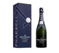 Moët & Chandon x Pharrell Williams Brut Impérial Champagne 12,5% 75cl sous étui Édition limitée (Couleur de l'édition aléatoire)