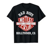 Mötley Crüe Bad Boys Shield T-Shirt, Homme, Noir, 6XL
