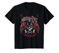 Mötley Crüe Bikers Skull T-Shirt, Enfant, Noir, 12 Ans