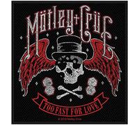 Mötley Crüe Too Fast For Love Unisexe Patch noir/rouge/blanc