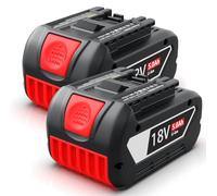 MoeuGreenBattX Batterie de Rechange pour Bosch Batterie 18V: 5,0Ah Li-ION Batterie d'outil pour Bosch 18V BAT618 BAT618G BAT609 BAT609G BAT619 BAT619G BAT610G BAT610 BAT612 BAT622 (2 pièces)