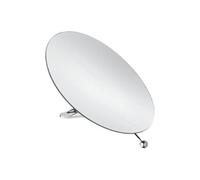 möve Mirrros Miroir avec Ventouses Accessoires de Bain, avec Grossissement 5X, Acier Inoxydable, Silver