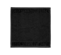 MÖVE Bamboo Luxe Serviettes Lavettes 30 x 30 cm, Fabriqué en Allemagne, 60% coton / 40% viscose en pulpe de bambou, Black (Noir)