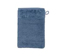 Möve Bamboo Luxe Gant de Toilette 15 x 20 cm 60% coton/40% Viscose pulpe de Bambou Bleu Acier