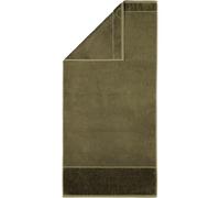 Möve Bamboo Luxe Gant de Toilette 60% Coton / 40% Viscose en Cellulose de Bambou, Vert Olive, 20 x 15 cm