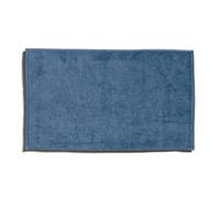 Möve Bamboo Luxe Tapis de Bain 50% coton/50% Viscose en Cellulose de Bambou, Bleu Acier 50 x 80 cm