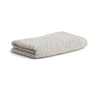 Möve Brooklyn Drap de Douche à Chevrons, 85% Coton, 10% Viscose, 5% Lin, Beige Nature/Cachemire, 80 x 150 cm