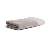 Möve Brooklyn Drap de Douche uni avec Bordure à Chevrons, 85% Coton, 10% Viscose, 5% Lin, Cachemire, 80 x 150 cm