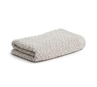 MÖVE Brooklyn Serviette de Toilette 50 x 100 cm, Fabriqué en Allemagne, 85 % coton / 10 % viscose en pulpe de bambou / 5 % lin, Nature / Cashmere (Marron)