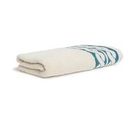 Möve Cosy Knits Serviette de Douche en Chenille 67 x 140 cm 100% Coton Nature/Deep Lake