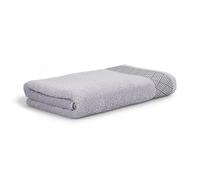 MÖVE for Frottana Geometry Serviette de Douche 100% Coton Argenté 67 x 140 cm