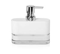 möve Line Distributeur de Savon Accessoires de Bain, Distributeur de Savon Liquide, Distributeur de Savon à Pompe, Acrylique, White