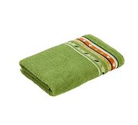 Möve pour frottana Country Drap de Douche 100% Coton, Vert péridot, 67 x 140 cm