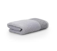Möve pour Frottana Geometry Serviette de Toilette 100% Coton, Gris argenté, 50 x 100 cm